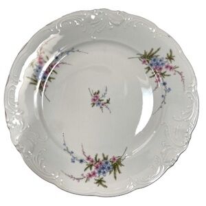 WAWEL ROSE Floral Gold POLAND  10.25" Dinner Plates Set Of 4